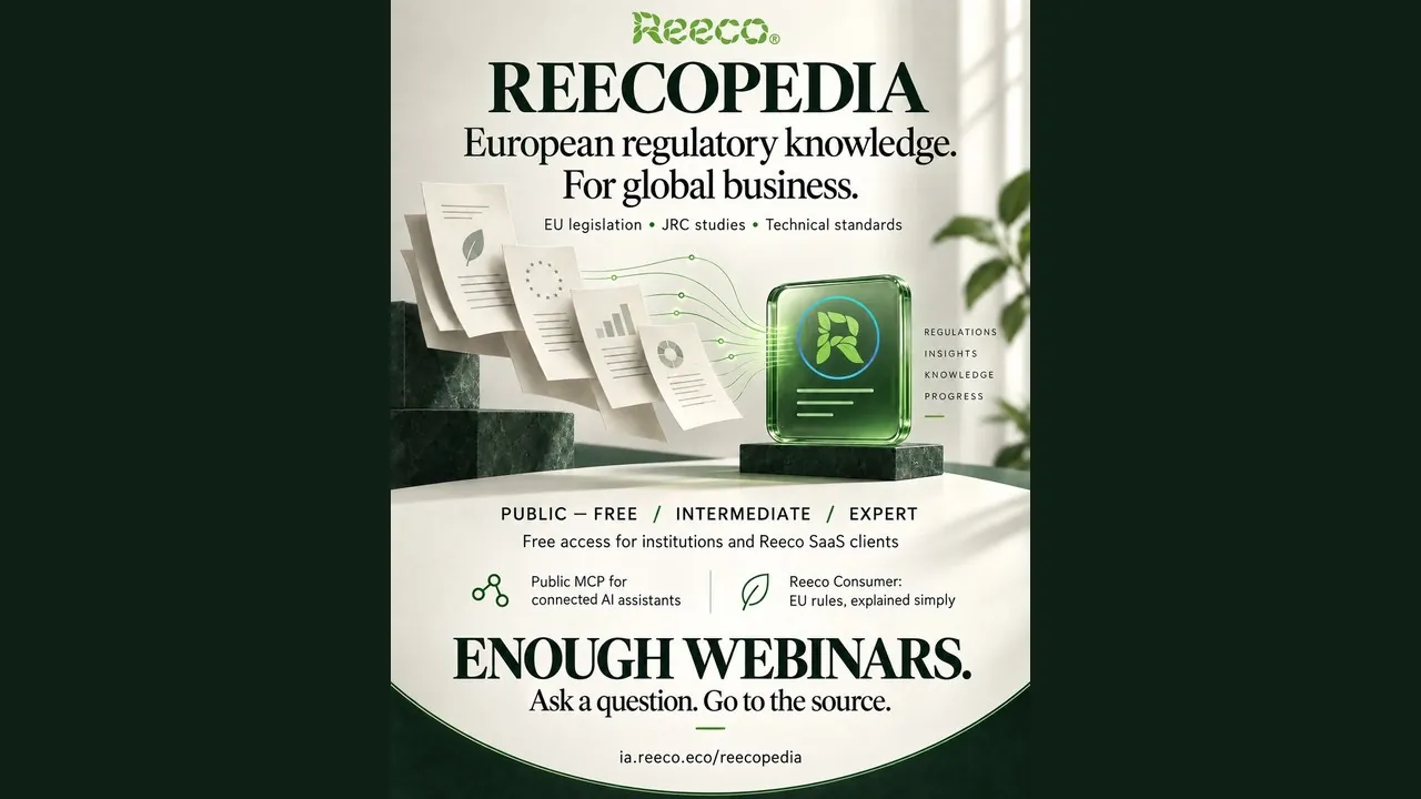 susipažinkite su Reecopedia: Europos reguliavimo žiniomis pasaulinėms įmonėms